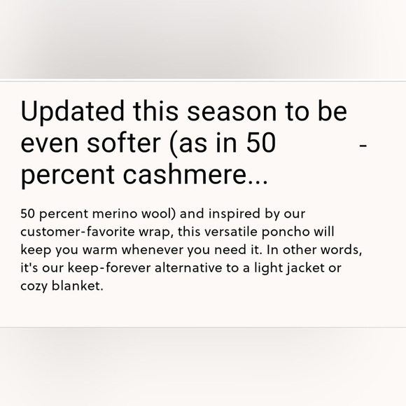 NWT J.Crew black cashmere wool poncho - Picture 7 of 7